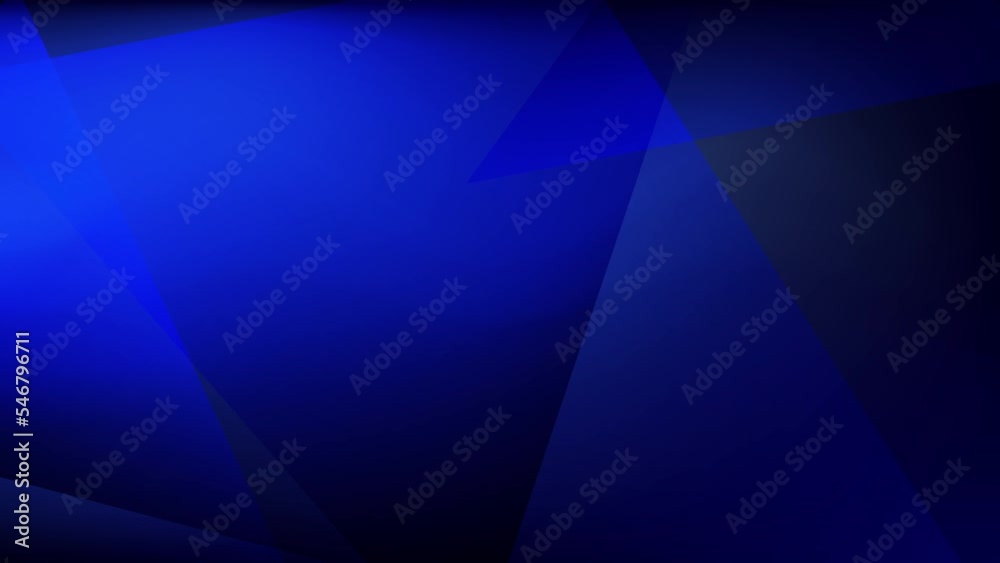 Abstract creative blue triangle light and shade motion background. Video animation Ultra HD 4k footage.