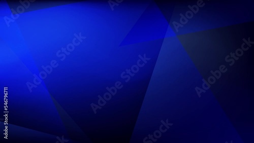 Abstract creative blue triangle light and shade motion background. Video animation Ultra HD 4k footage.