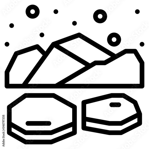 poles ice winter nature icon