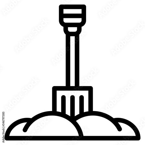 shovel winter snow cold icon