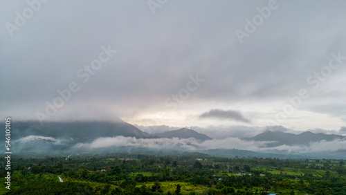 The Mountain Forest on Background of cloudy © vinitdeekhanu