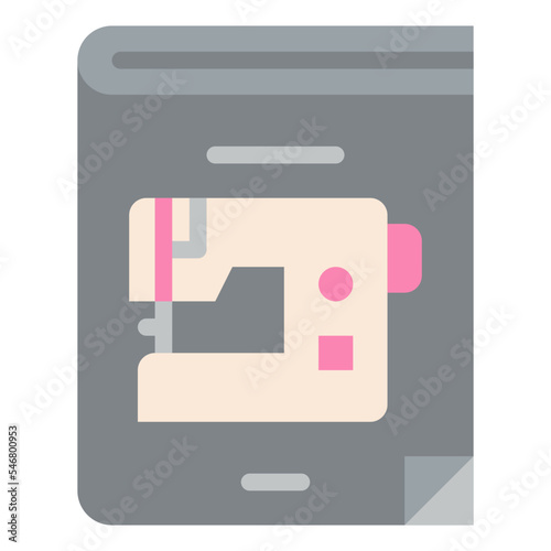 sewing machine manaul book sewing tailoring icon