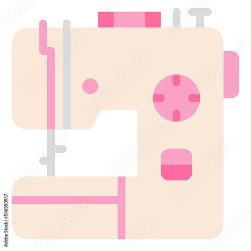 sewing machine sewing tailoring cloth icon