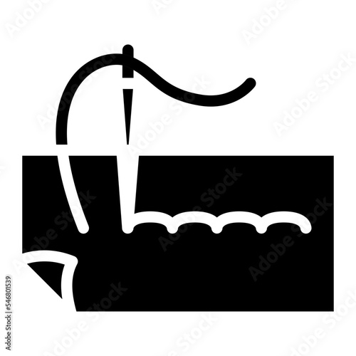 backstitch sewing tailoring needle icon