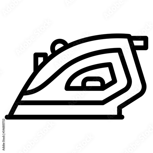 iron sewing laundry tailoring icon