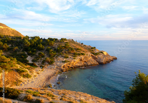 Benidorm. Playa nudista. Cala en Sierra Helada. Rincón de Loix