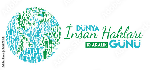 10 aralik insan haklari gunu translate: 10 december human rights day photo