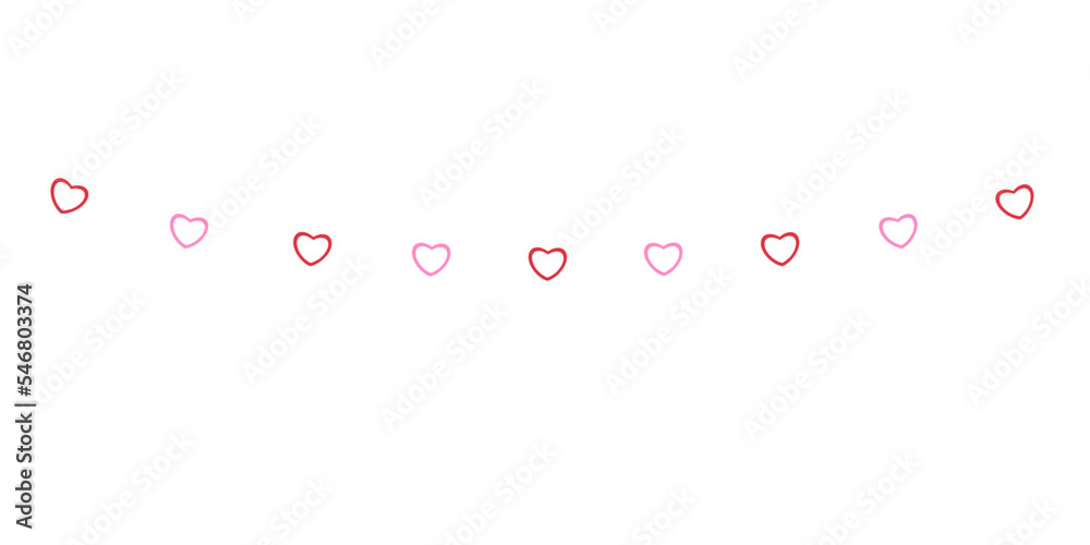 Valentine's Day Heart Decorative Line Valentine's Day Heart Decorative Line