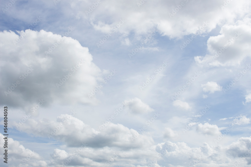 Bright blue sky with white clouds for background or wallpapers Bright blue sky with white clouds for background or wallpapers