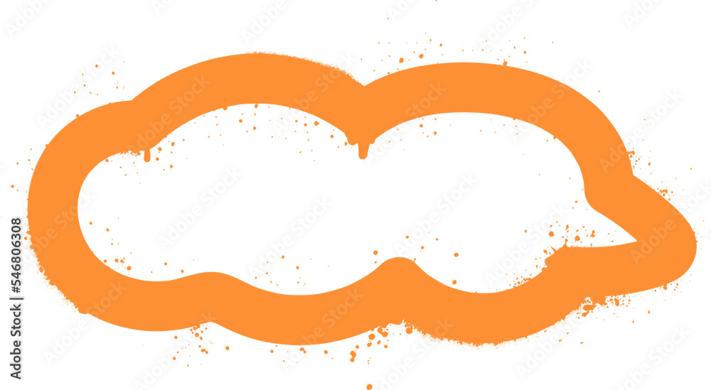 Obraz premium Speech bubble spray paint