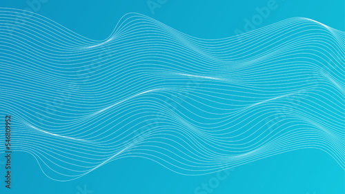 Abstract background with dynamic flowing lines