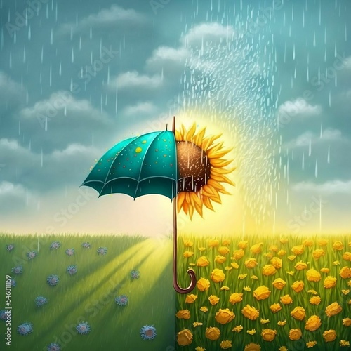 Rain or Shine | Created Using Midjourney and Photoshop