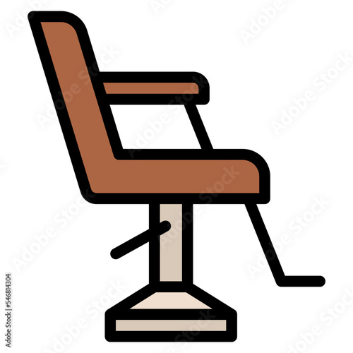 chair hair salon seat haircut icon