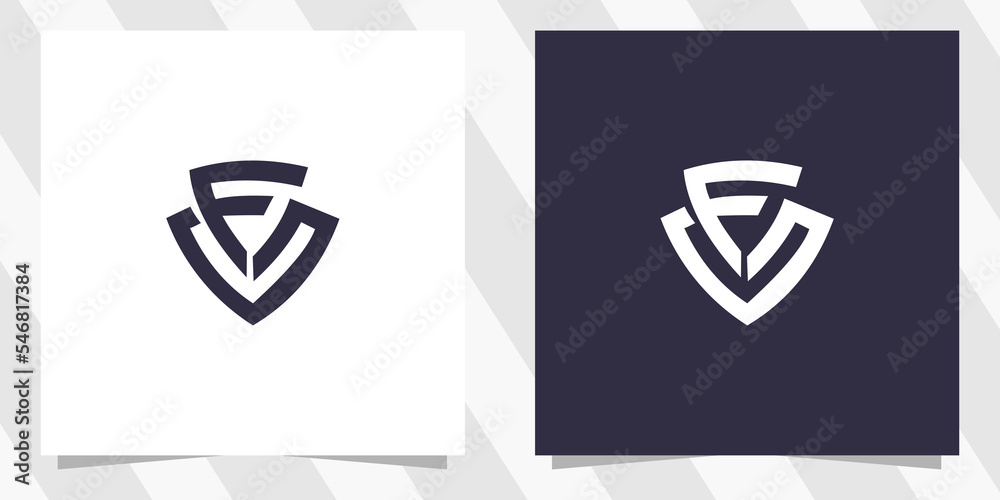 letter vf fv logo design letter vf fv logo design
