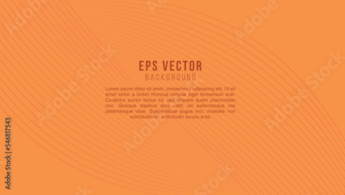 Orange Line Art Background Abstract EPS Vector