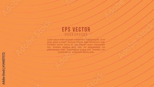 Orange Line Art Background Abstract EPS Vector