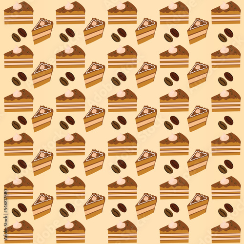Coffee seamless pattern