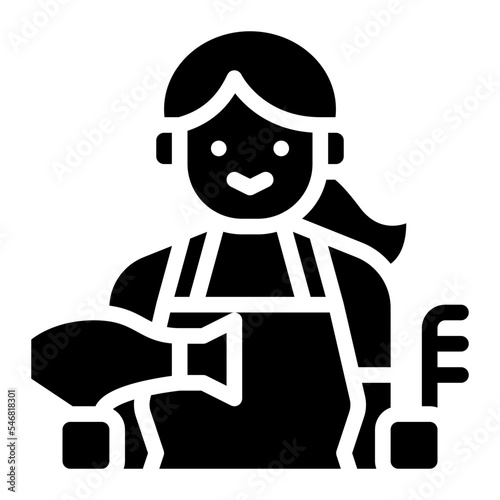 hairdresser hair salon haircut woman icon