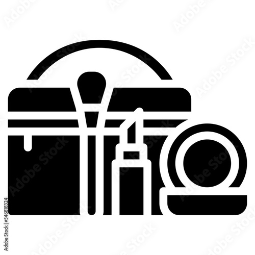 makeup kit bag cosmetic salon icon