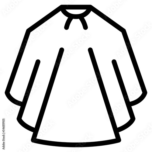 cape hair salon barber haircut icon