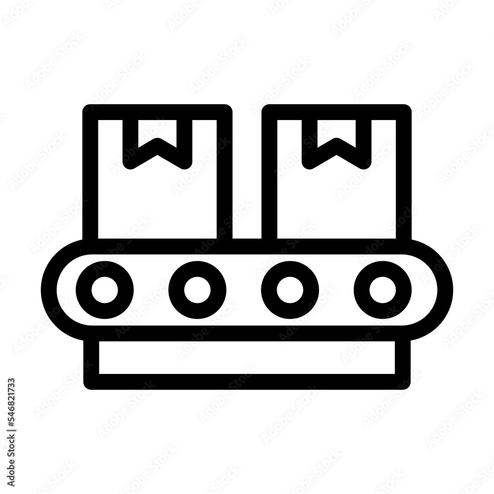 production line icon illustration vector graphic production line icon illustration vector graphic