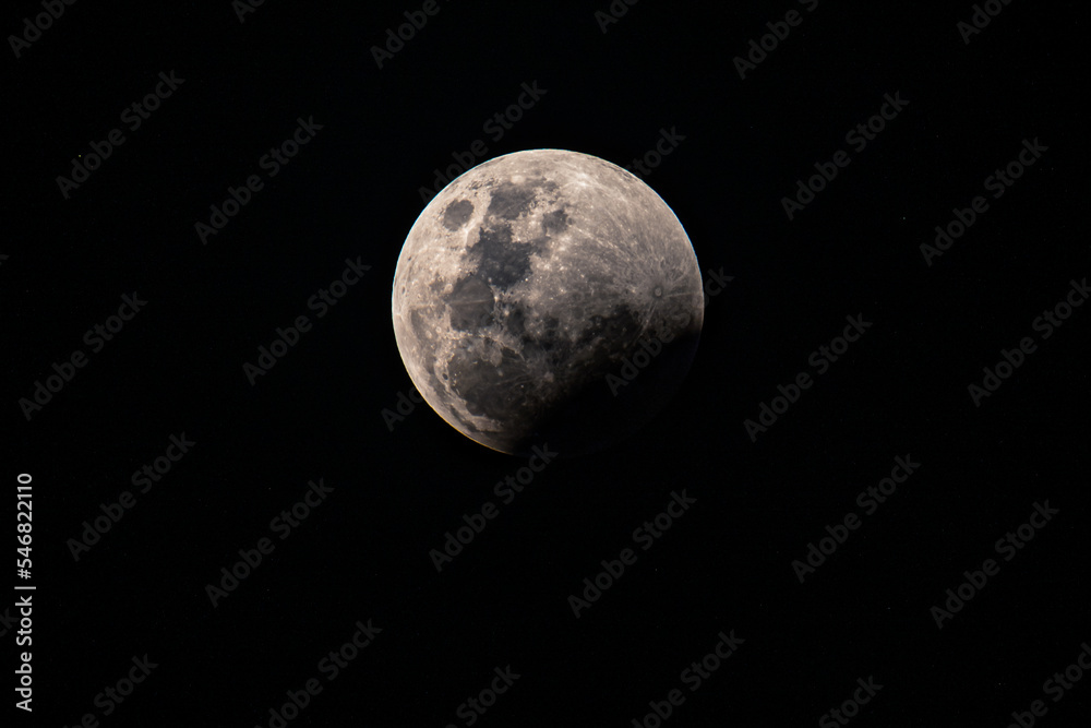 Beaver Blood Moon Eclipse - Partial Eclipse Begins Beaver Blood Moon Eclipse - Partial Eclipse Begins
