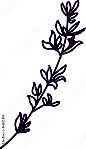 Beautiful template of branches with leaves