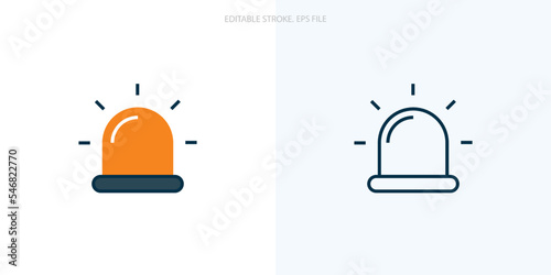 Emergency icon for your website, logo, app, UI, product print. Emergency concept flat Silhouette vector illustration icon. Editable stroke icons set. EPS file