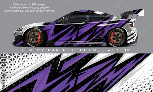 car livery graphic vector. abstract grunge background design for vehicle vinyl wrap and car branding	