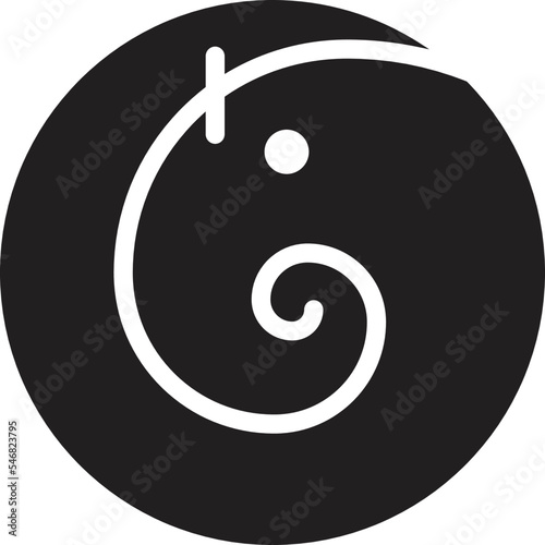 Abstract vector icon of Lord Ganesha. for the logo. wedding cards, frames