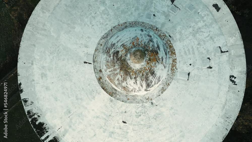 Top down aerial view of an old rustic looking Water Tower on Chidswell Lane. The Gawthorpe Water Tower built in the 1920s Top down aerial view of an old rustic looking Water Tower on Chidswell Lane. The Gawthorpe Water Tower built in the 1920s