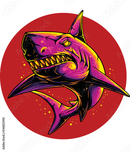 Shark logo vector illustration