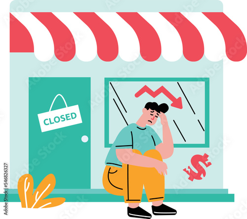 Business store closures in financial crisis