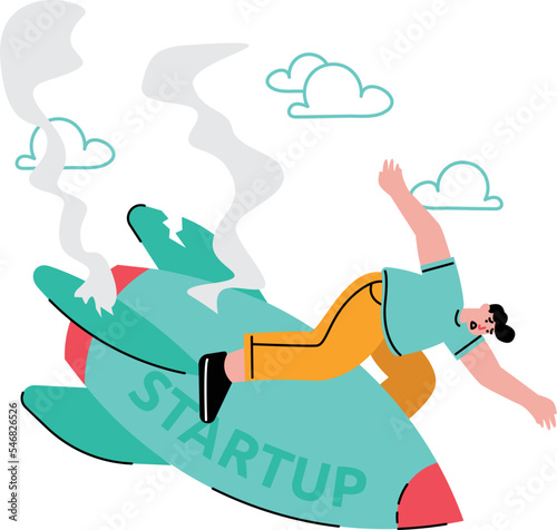 Startup crashes due to financial crisis