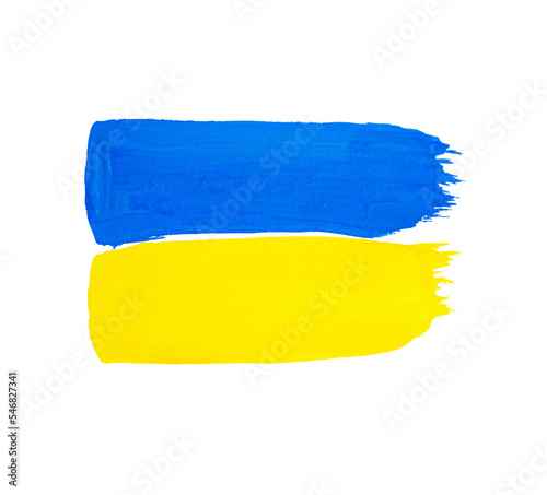 painted ukrainian flag painted illustration