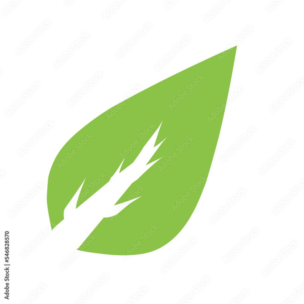 green leaf icon, green leaf logo, single leaf icons green leaf icon, green leaf logo, single leaf icons