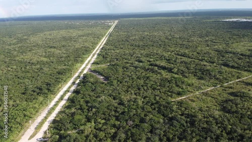 Highway nature mexico merida yucatan aerial view drone nature sunset beautiful
