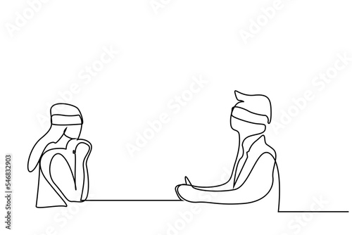 couple in love blind date date concept