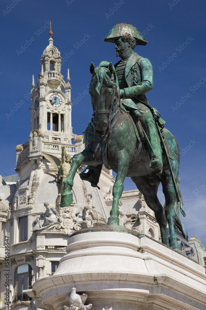 Monument to Dom Pedro IV in Porto
