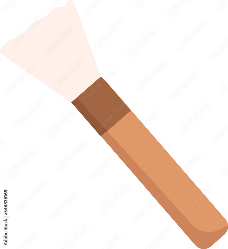 makeup brush with soft bristles and brown handle
makeup brush with soft bristles and brown handle