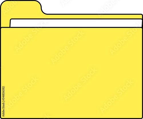 the folder where the data is stored is yellow 