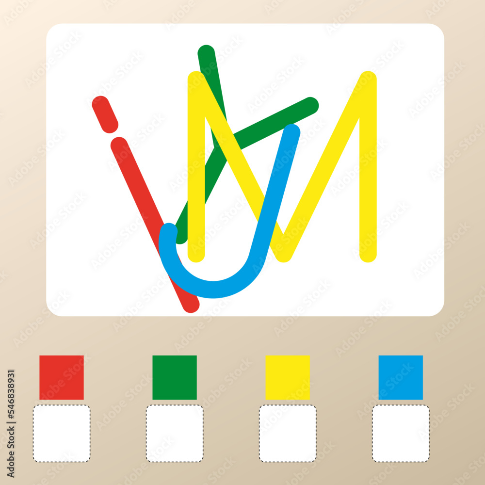 Visual intelligence questions IQ TEST. Find the missing. Colorful letter puzzle - Practice Intelligence questions. Visual intelligence questions IQ TEST. Find the missing. Colorful letter puzzle - Practice Intelligence questions.