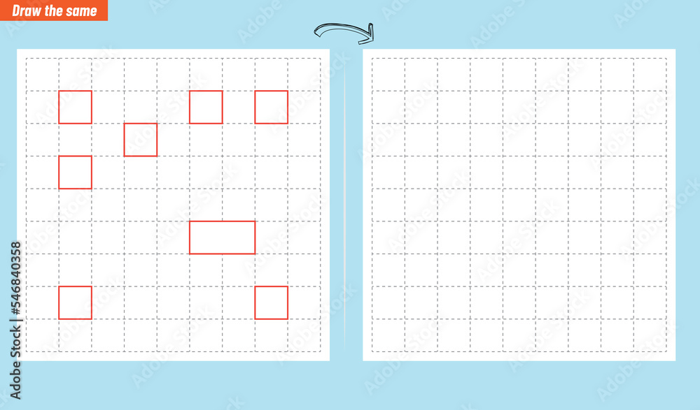Visual intelligence questions IQ TEST. Draw the same Visual intelligence questions IQ TEST. Draw the same