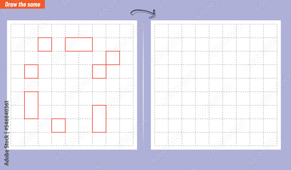 Visual intelligence questions IQ TEST. Draw the same Visual intelligence questions IQ TEST. Draw the same