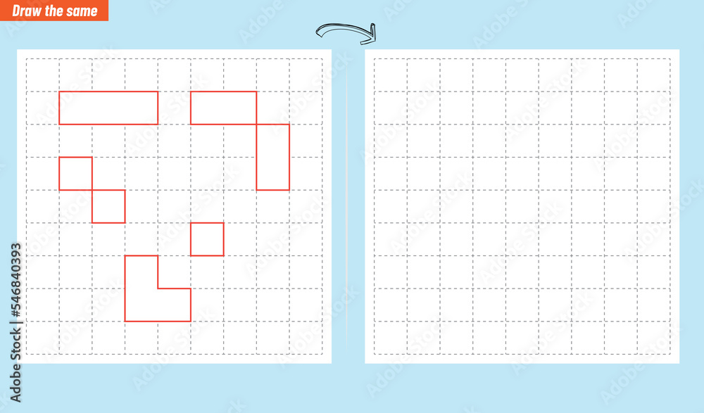 Visual intelligence questions IQ TEST. Draw the same
