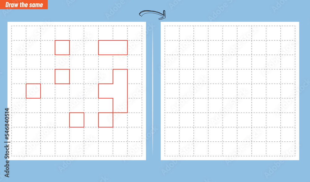 Visual intelligence questions IQ TEST. Draw the same