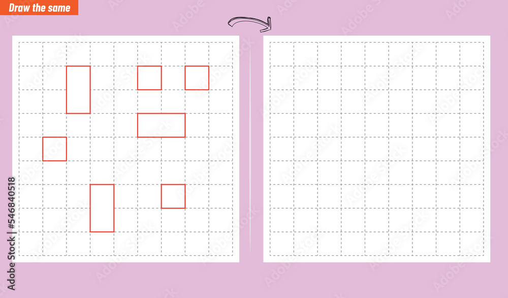 Visual intelligence questions IQ TEST. Draw the same Visual intelligence questions IQ TEST. Draw the same