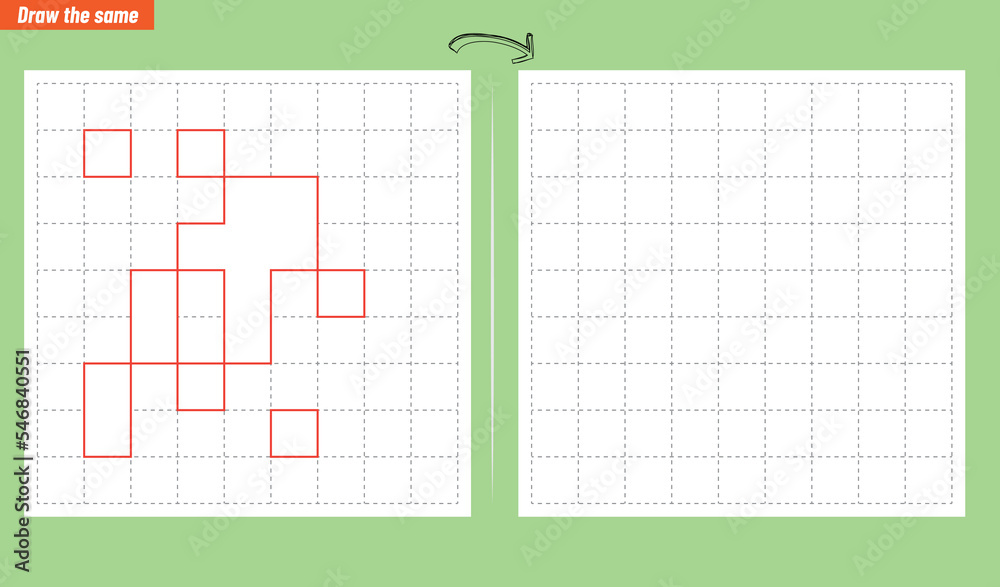 Visual intelligence questions IQ TEST. Draw the same Visual intelligence questions IQ TEST. Draw the same