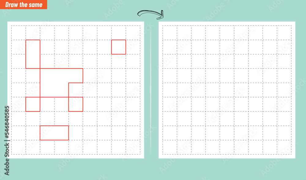 Visual intelligence questions IQ TEST. Draw the same Visual intelligence questions IQ TEST. Draw the same