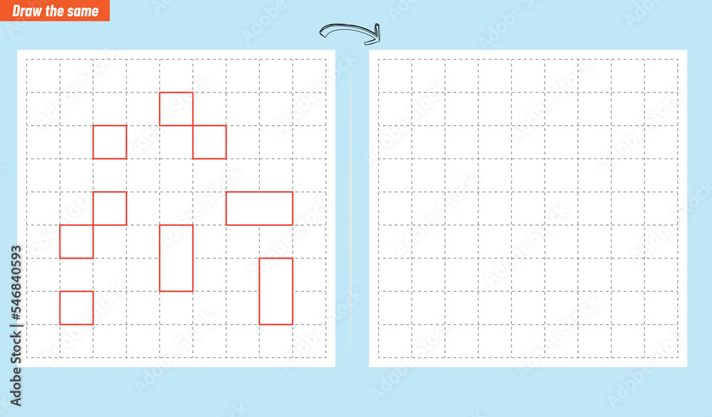 Visual intelligence questions IQ TEST. Draw the same Visual intelligence questions IQ TEST. Draw the same